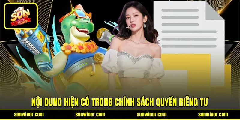 Nội dung hiện có trong chính sách quyền riêng tư